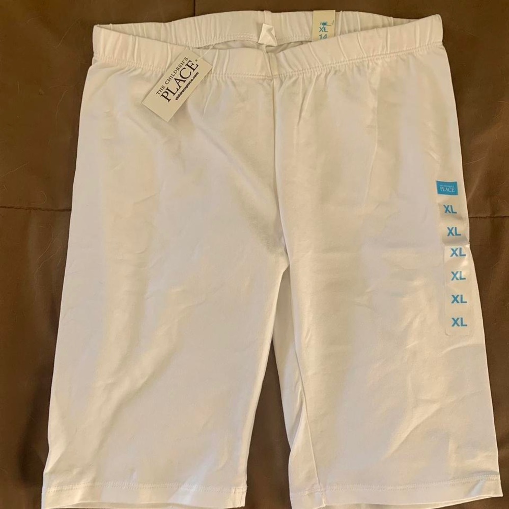 Long white shorts